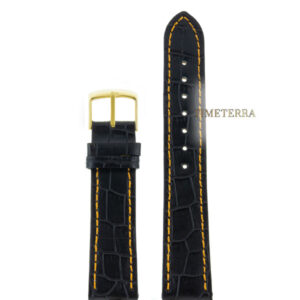 Velengton 20 чер croco с оранж строчкой золот. заст