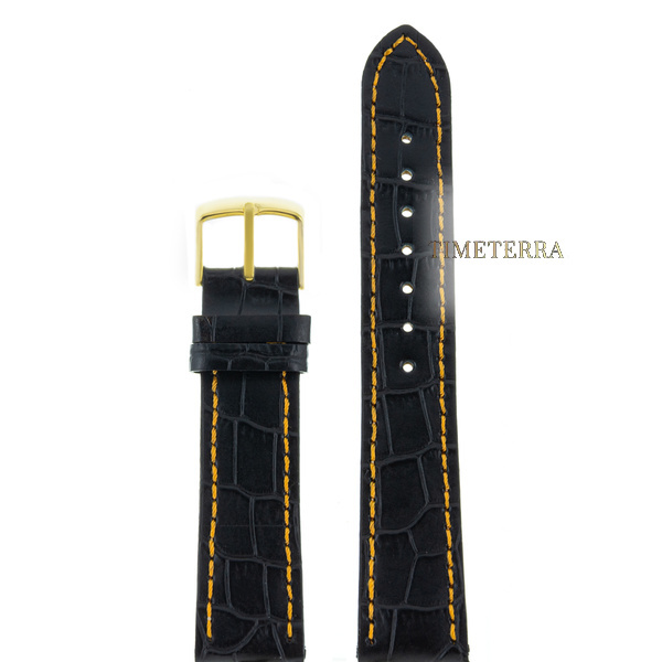Velengton 20 чер croco с оранж строчкой золот. заст